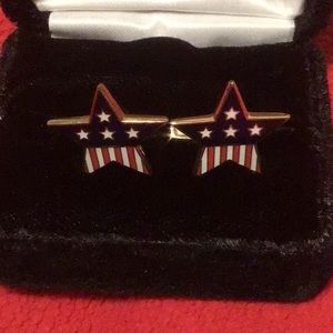 US Flag Star Cufflinks from Newman Marcus